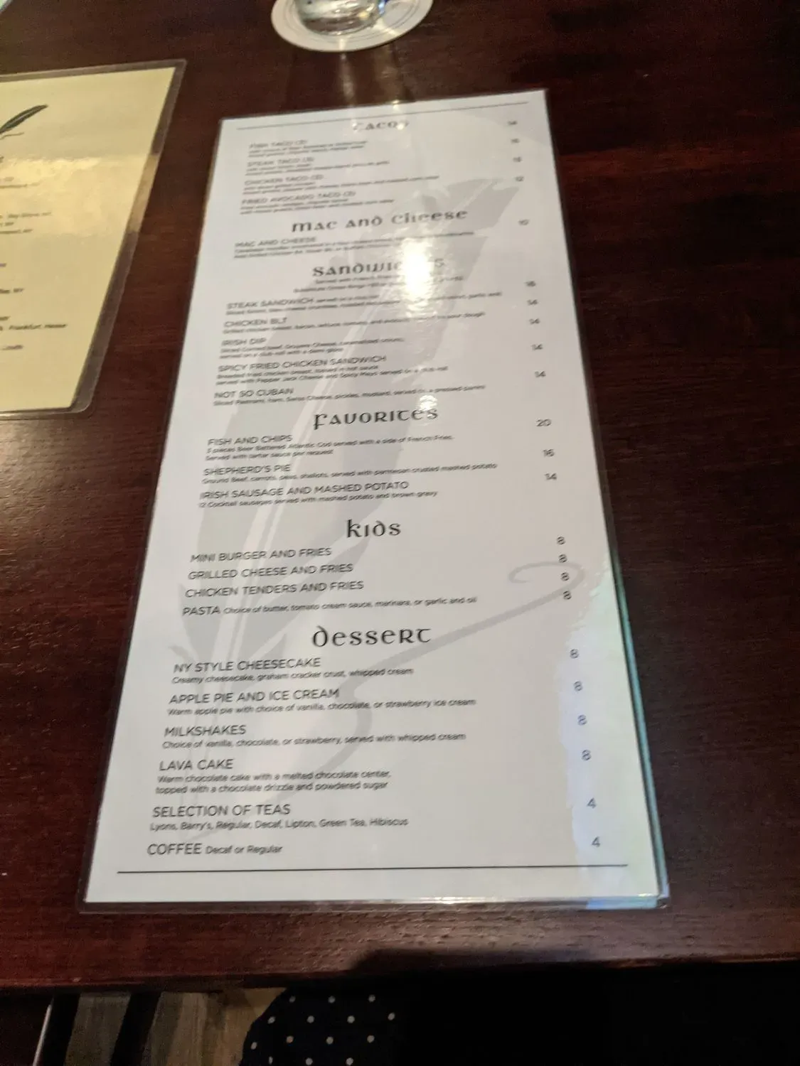 Menu 1