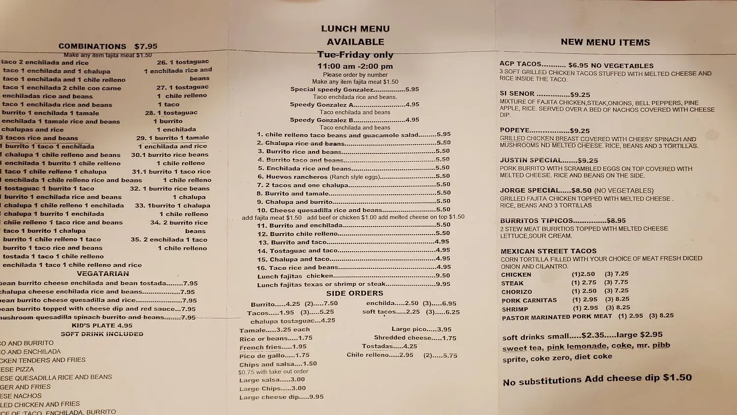 Menu 2