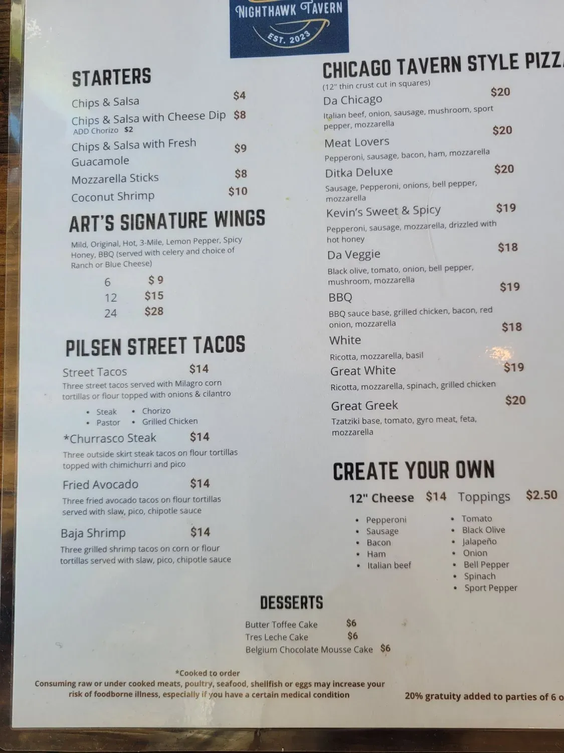 Menu 6