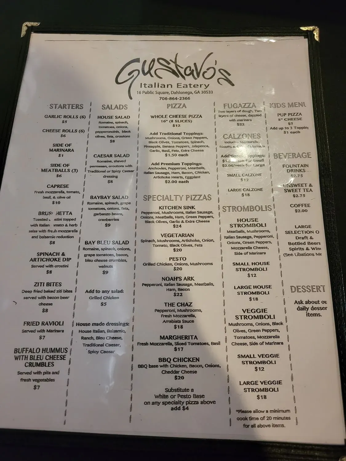 Menu 4