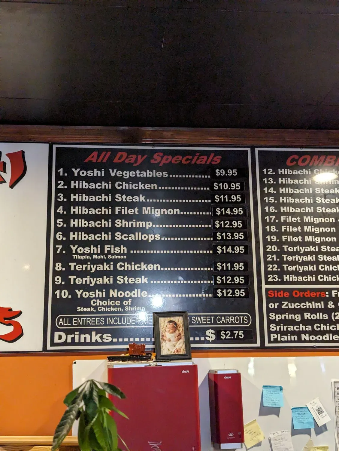 Yoshi Express Menu - Updated November 2025