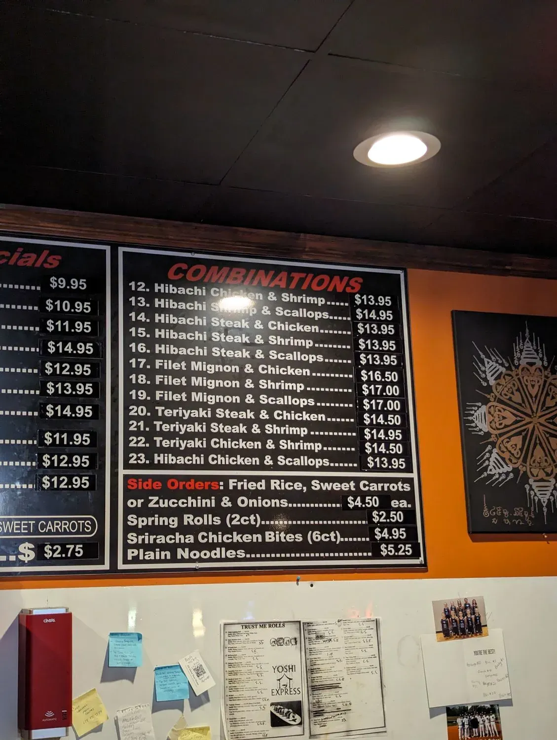 Yoshi Express Menu - Updated November 2025