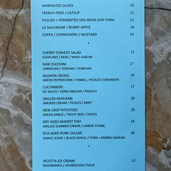 Menu 1