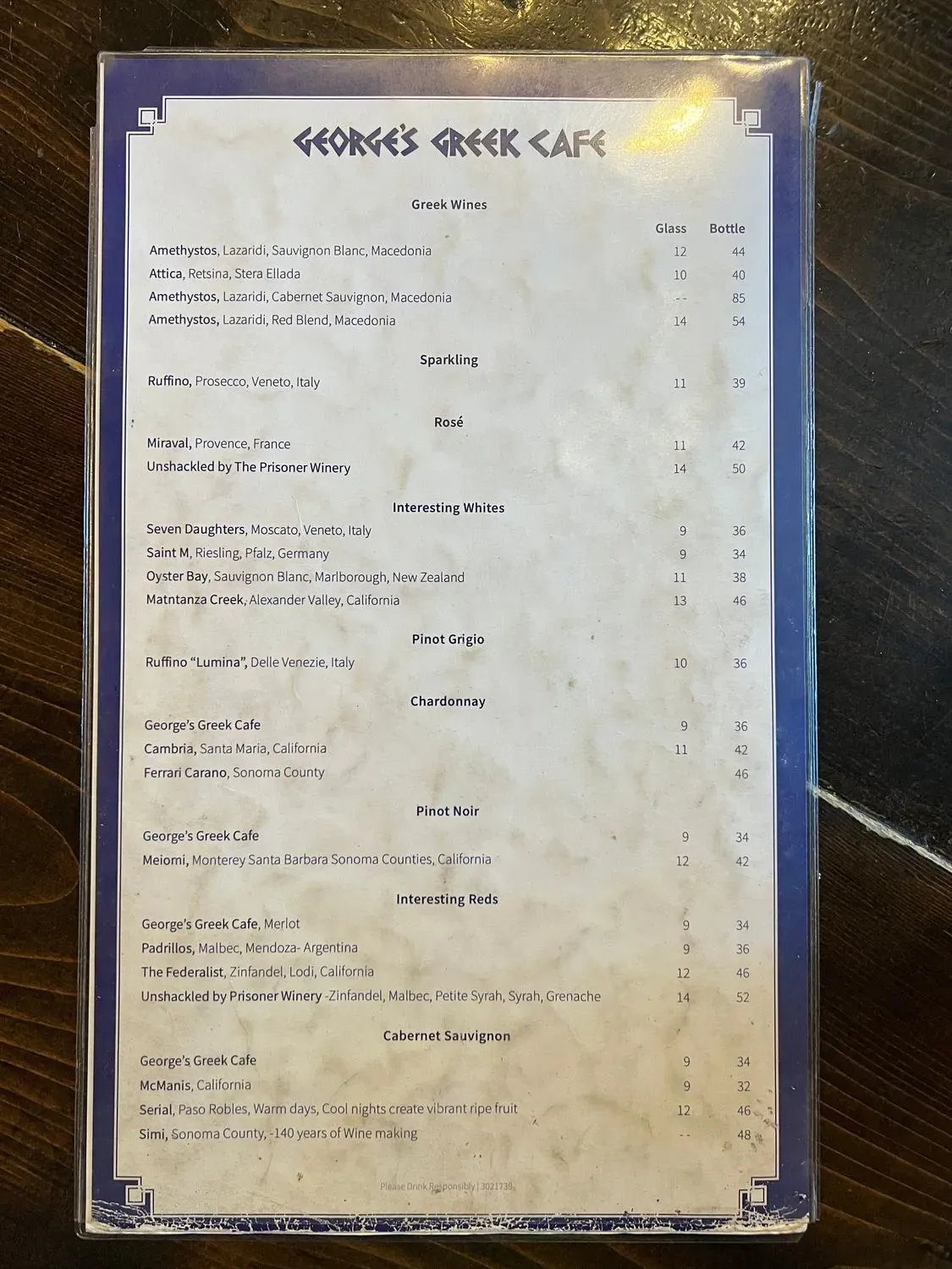 Menu 5