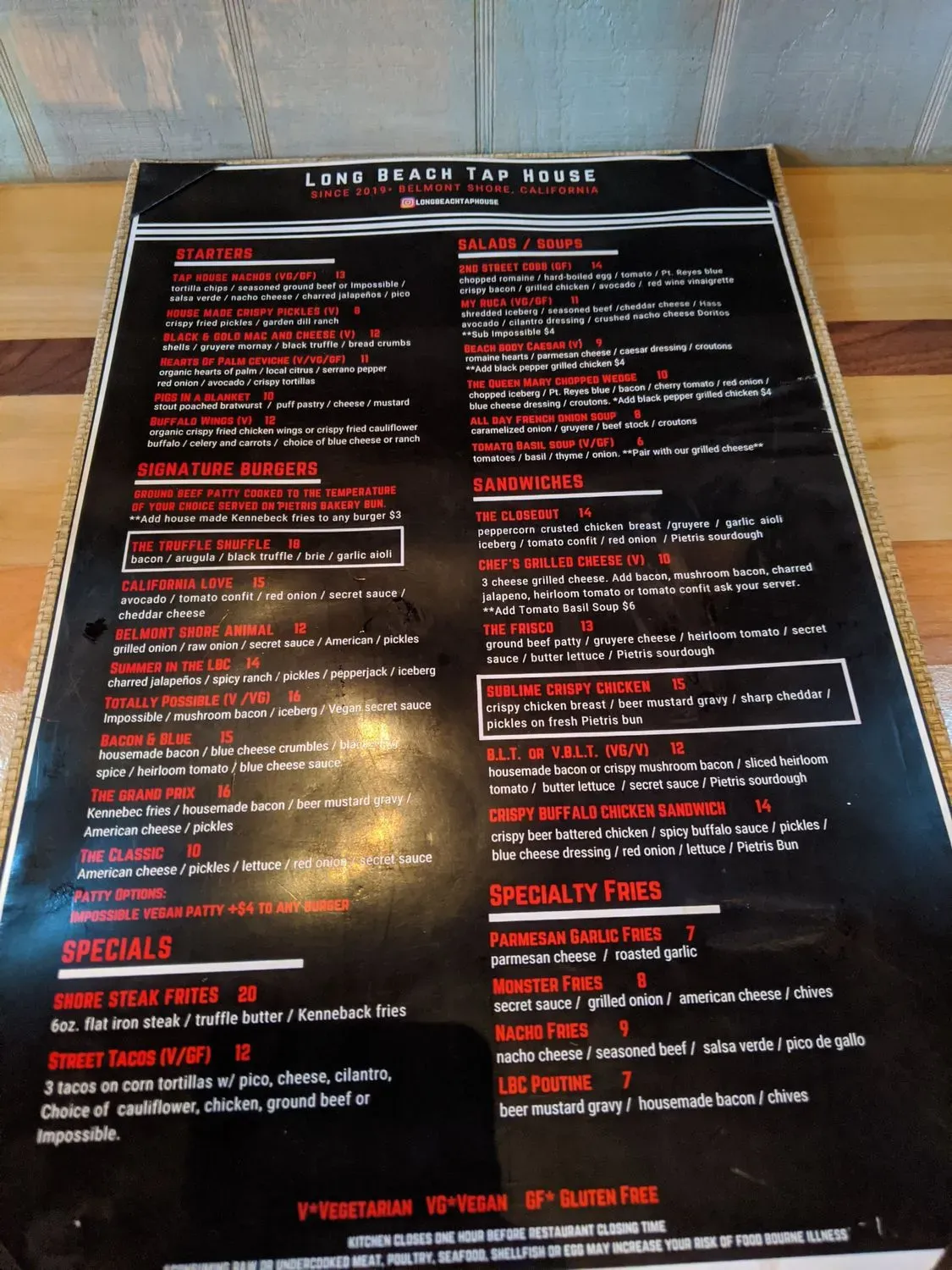 Menu 5