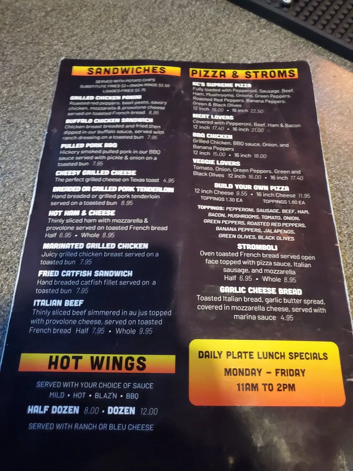 Menu 1