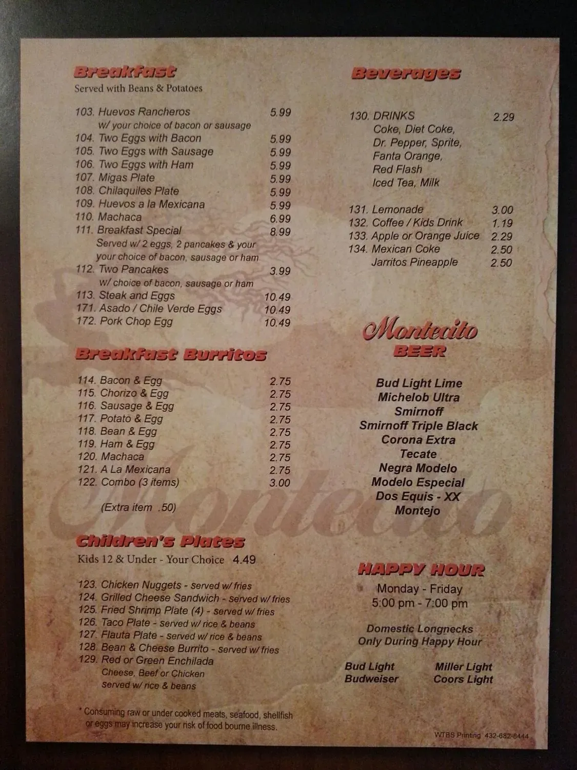 Menu 4