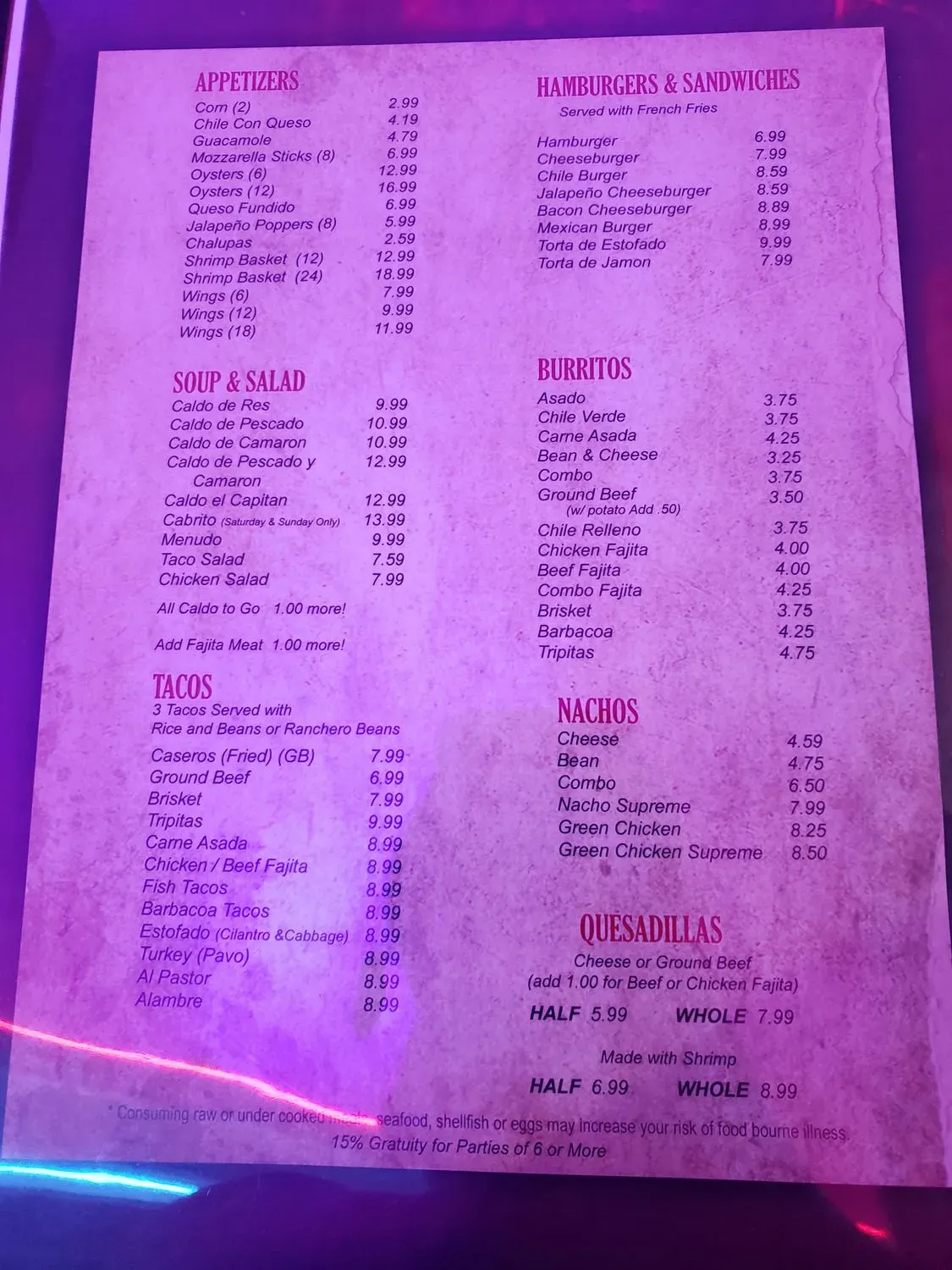 Menu 2