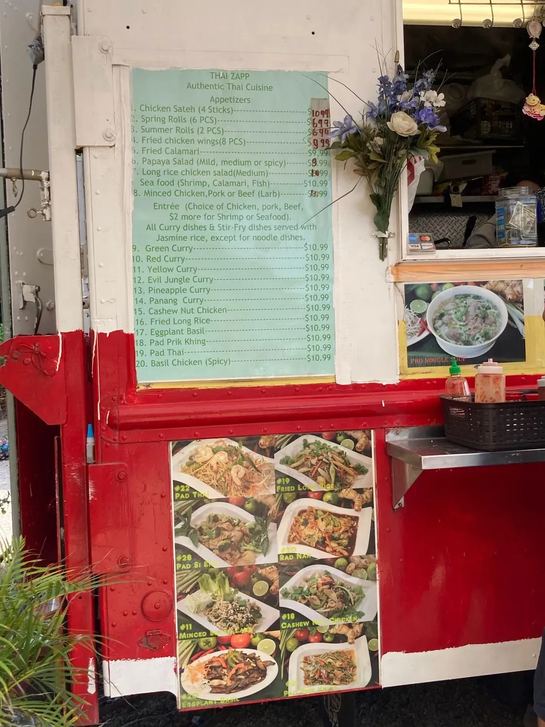Thai Zapp 2 Menu - Updated November 2025