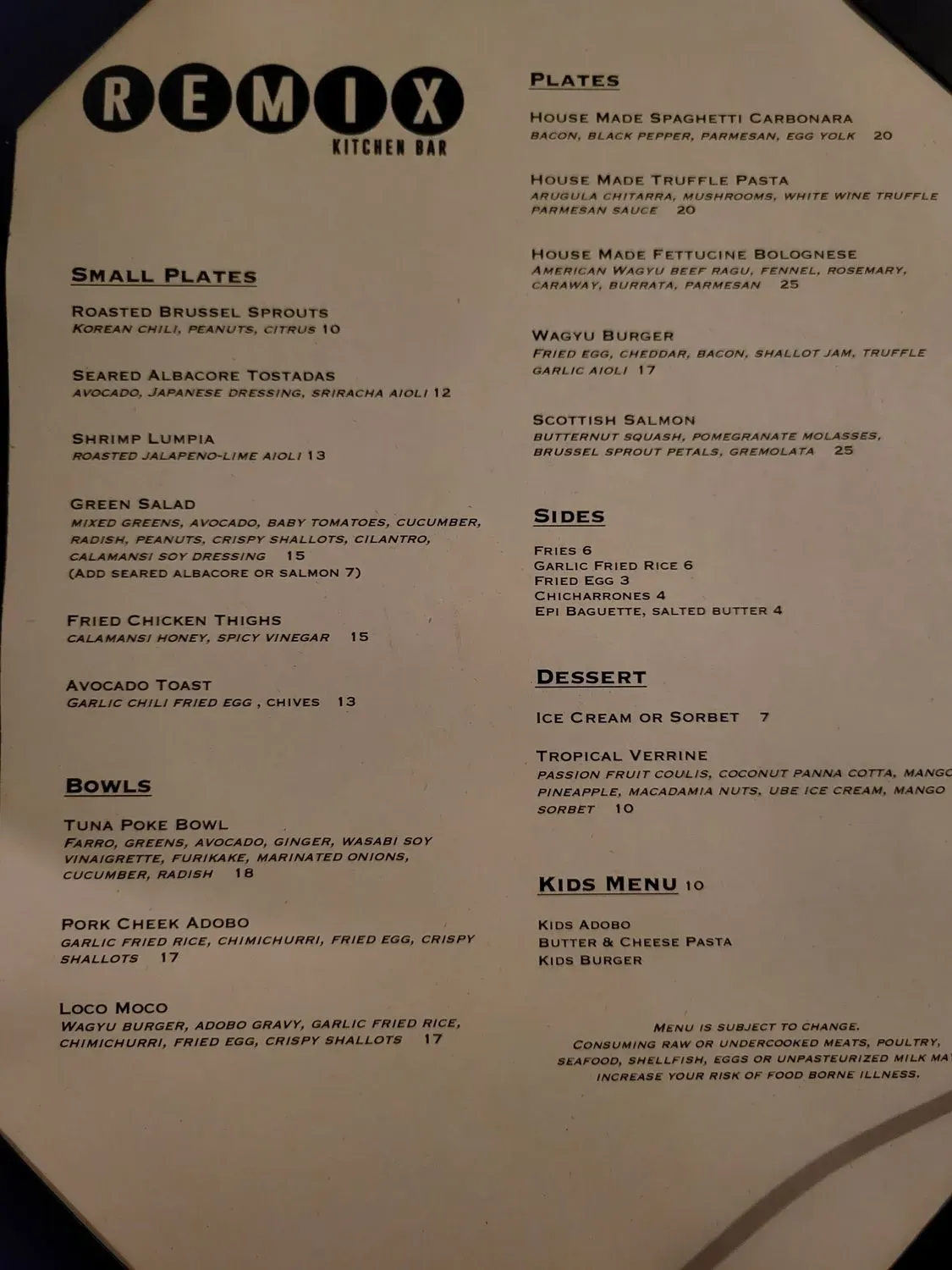 Menu 6