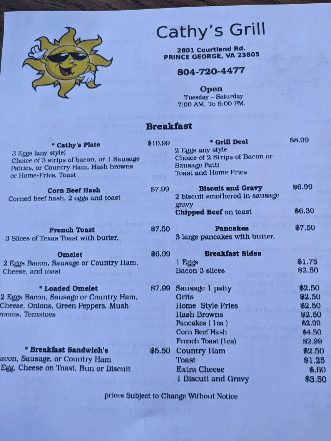 Menu 2