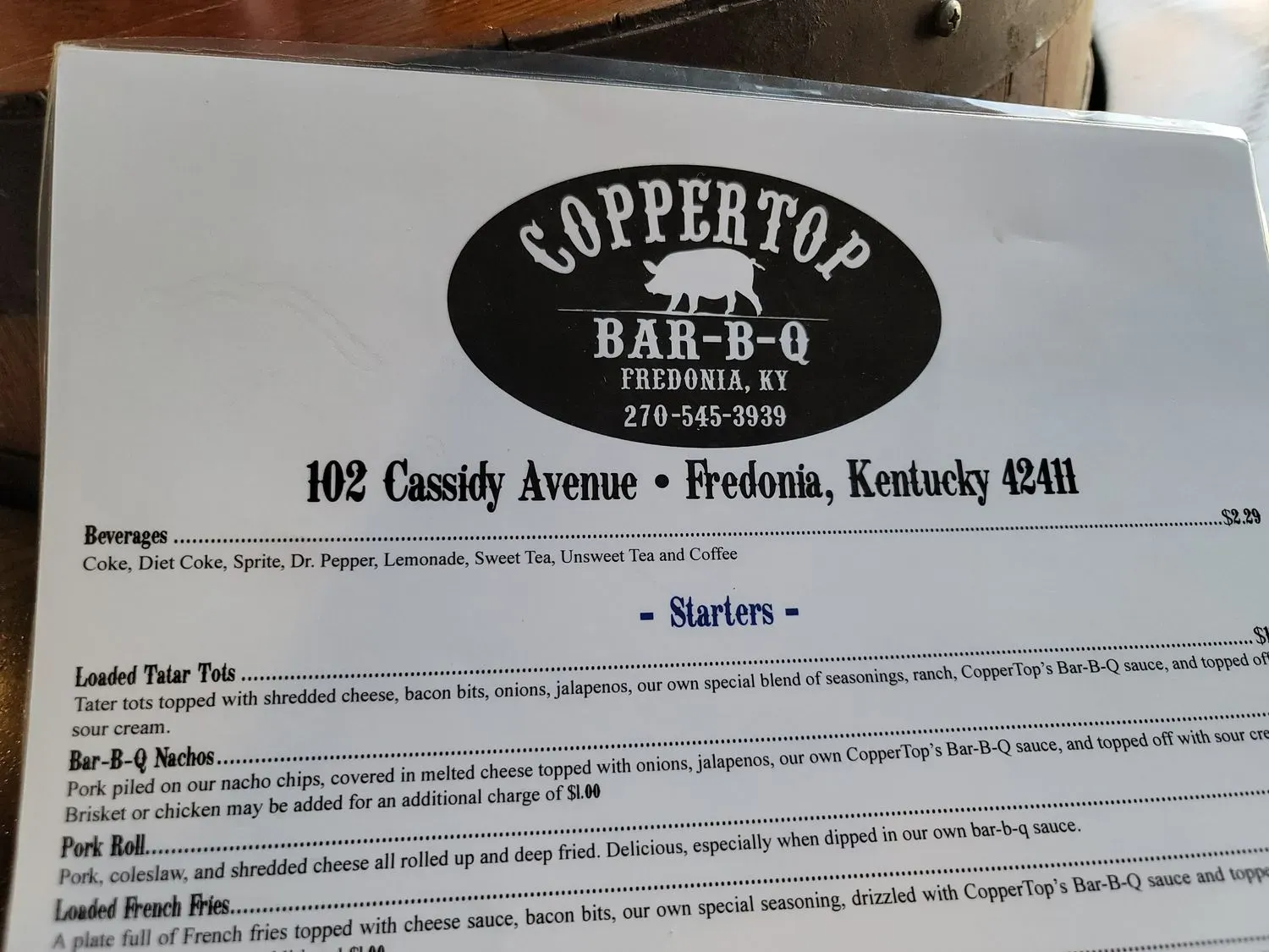 Menu 1