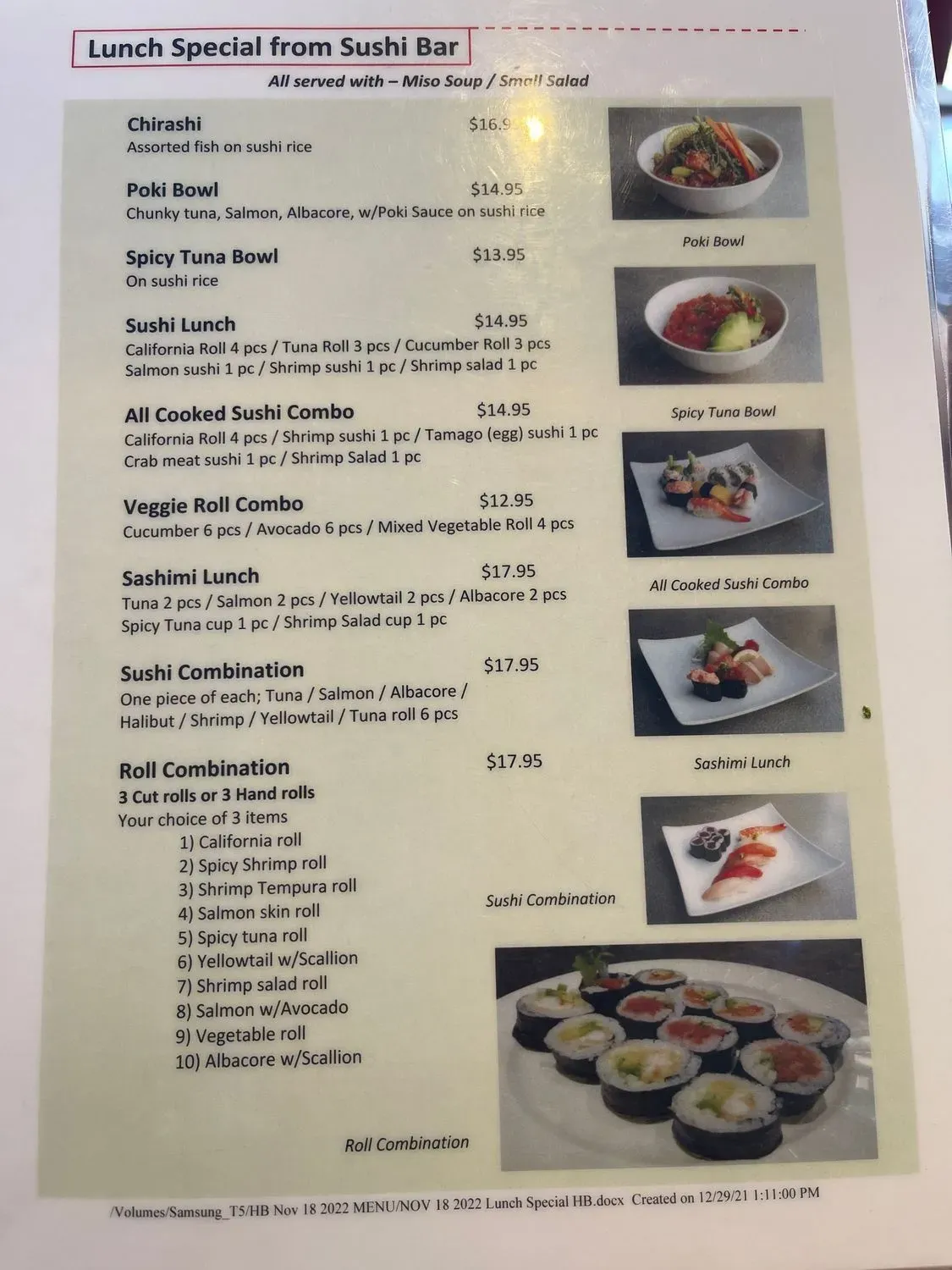 Menu 5