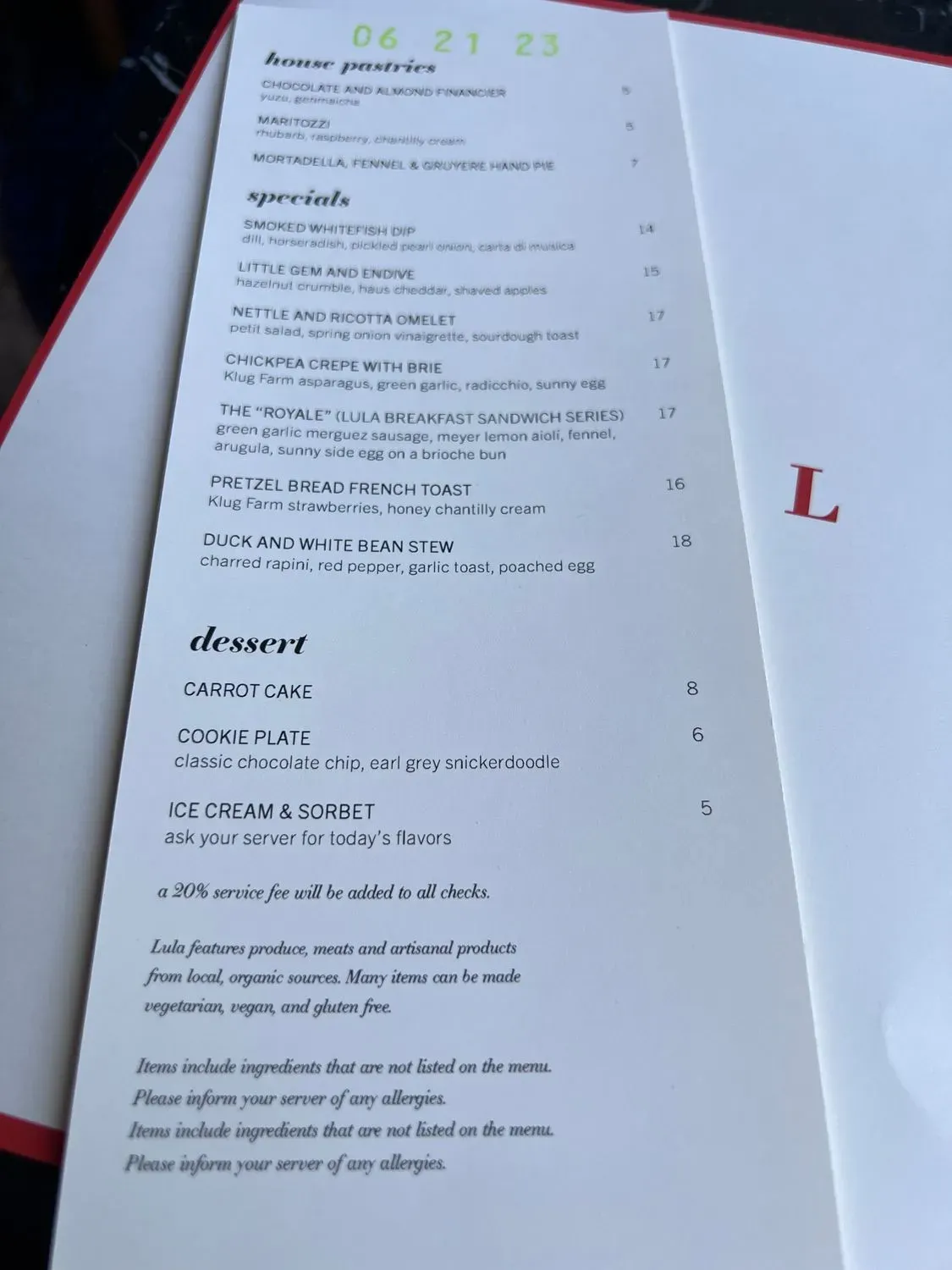 Menu 4