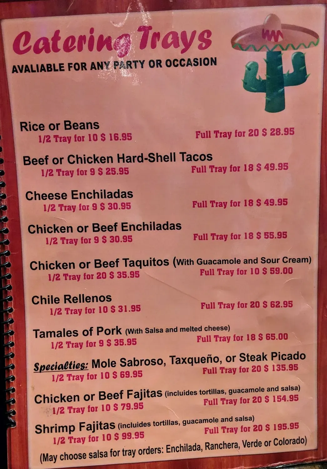 Menu 5