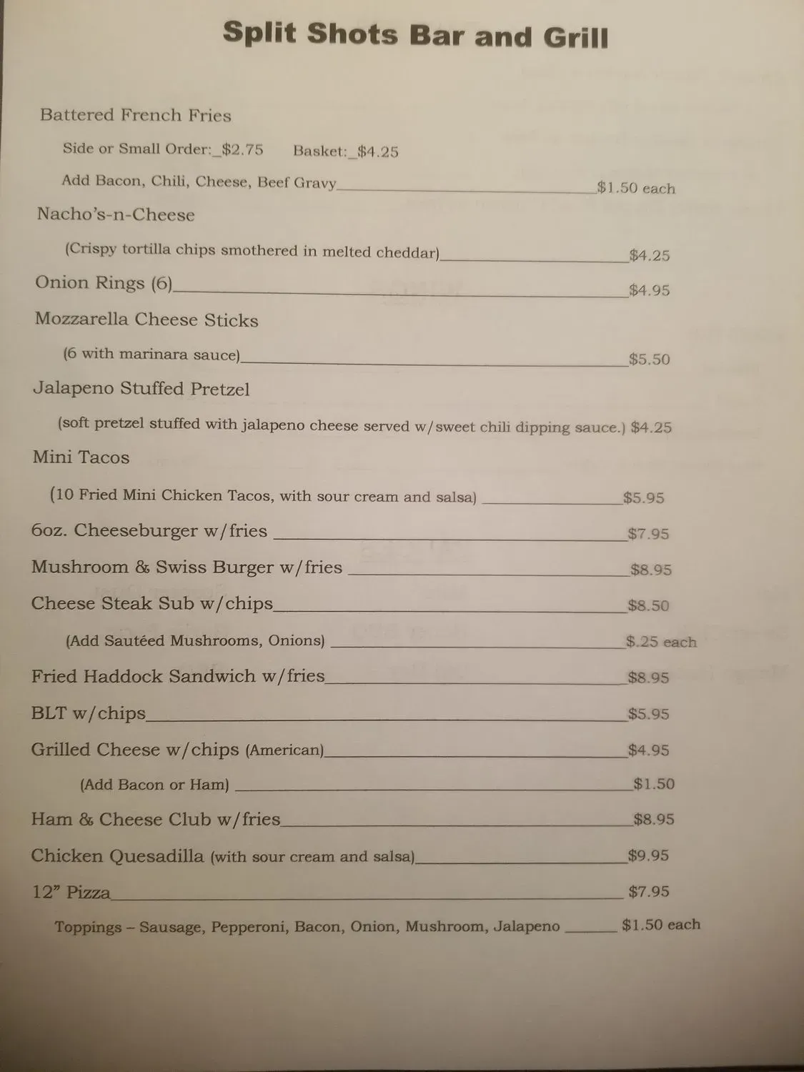 Menu 1