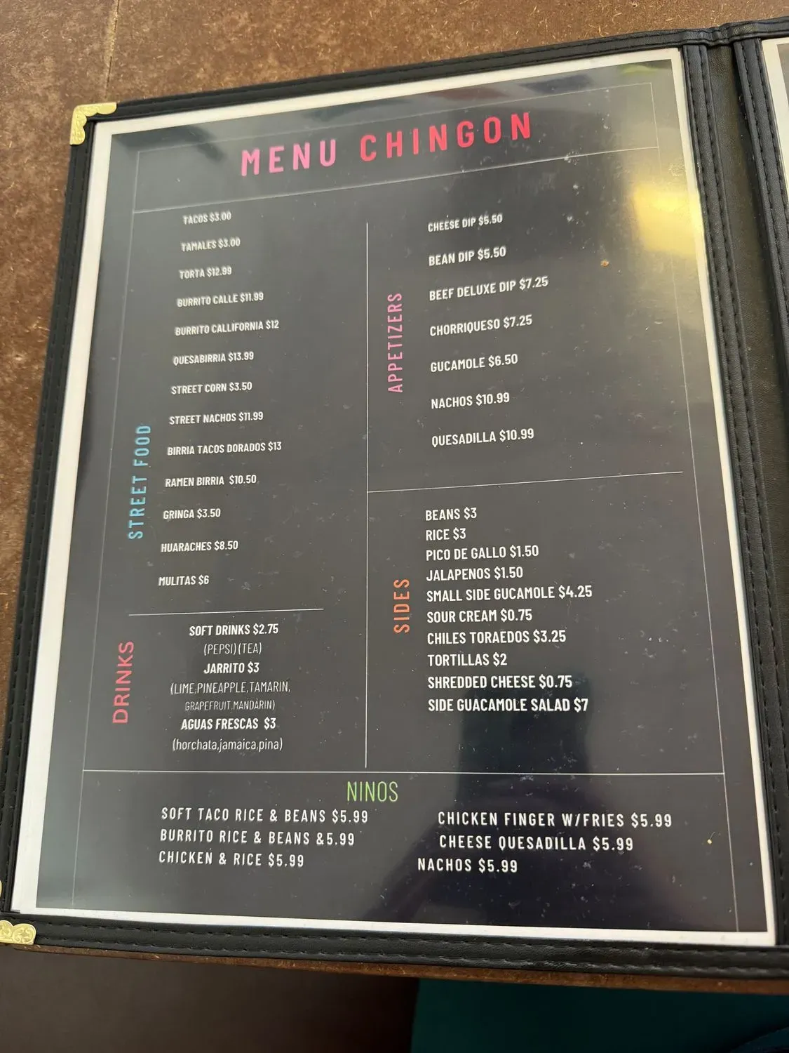 Menu 3