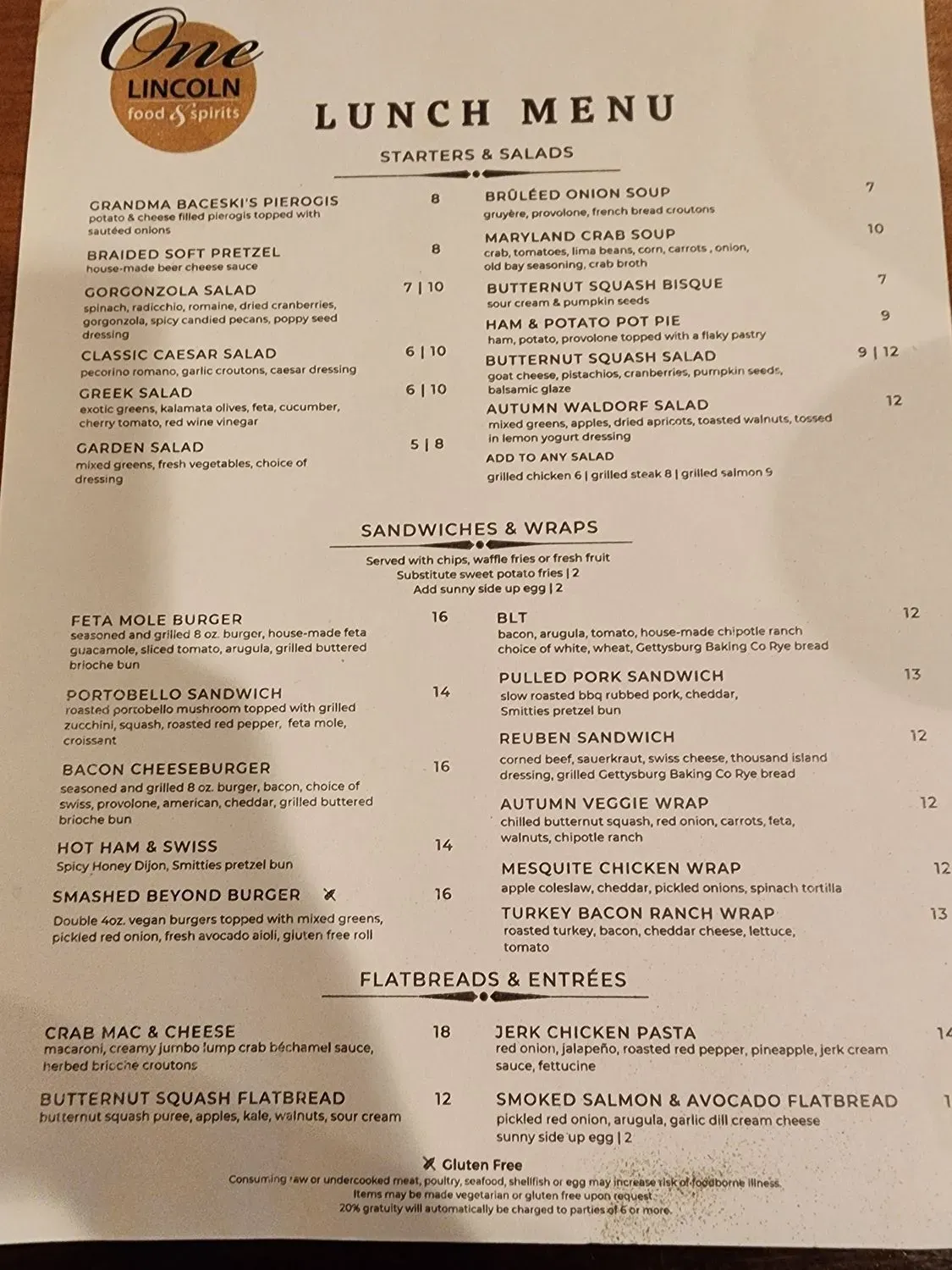 Menu 1