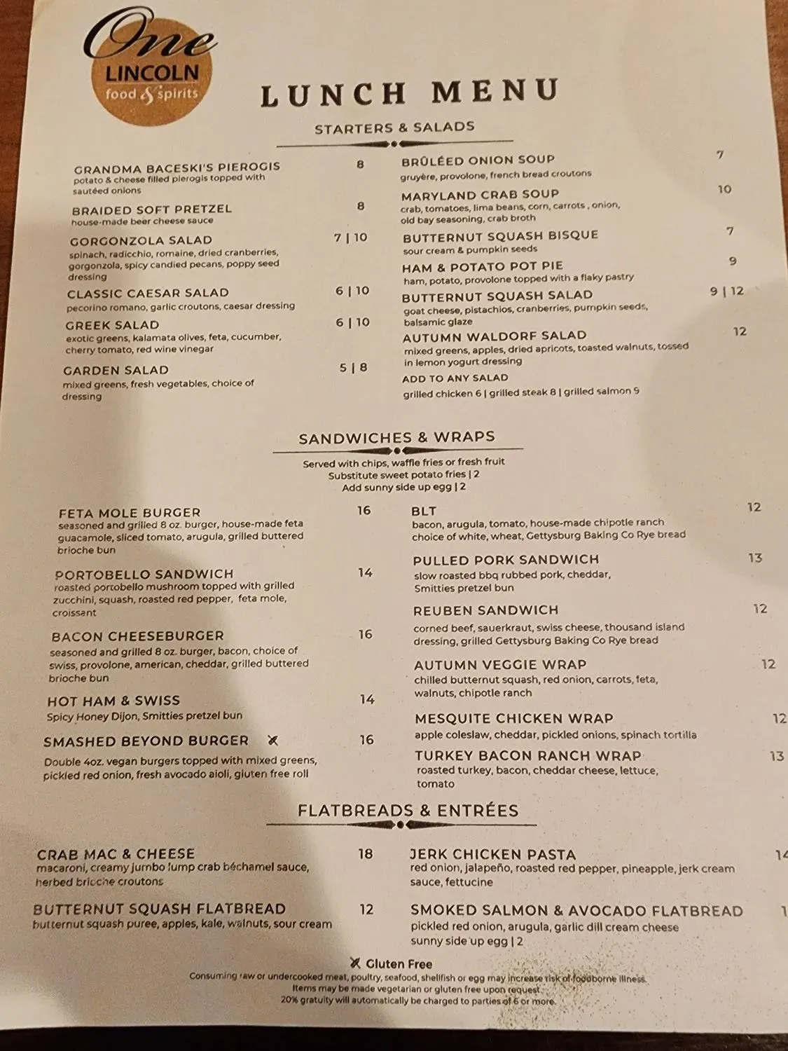 Menu 1