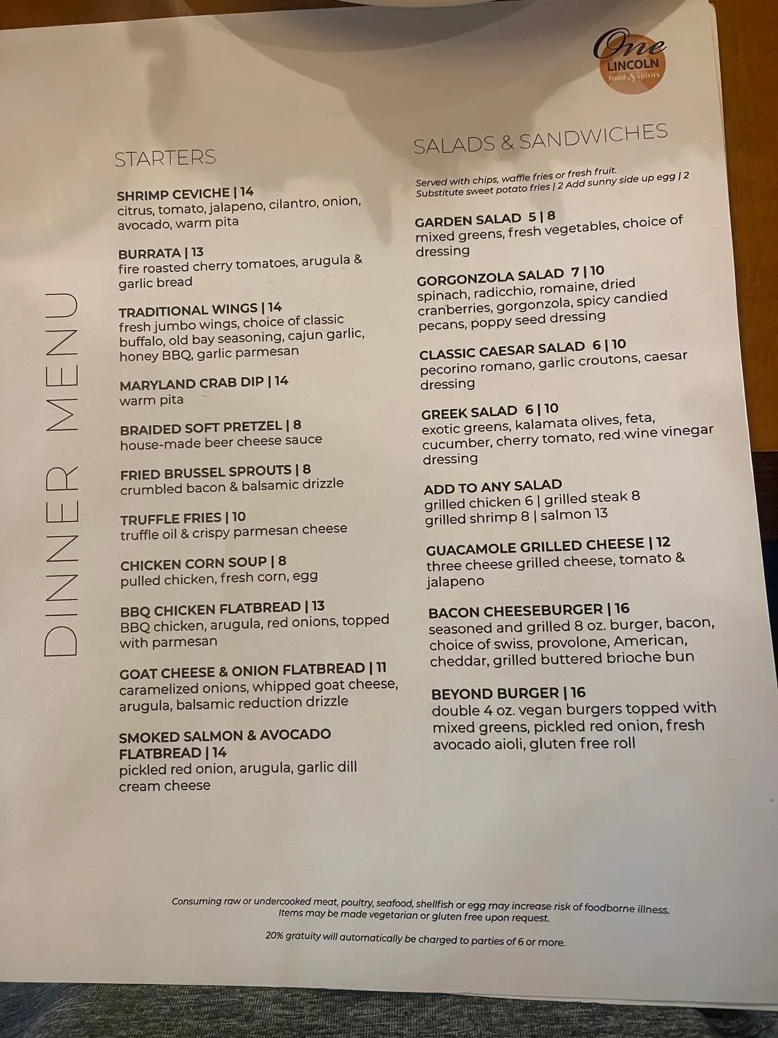 Menu 2