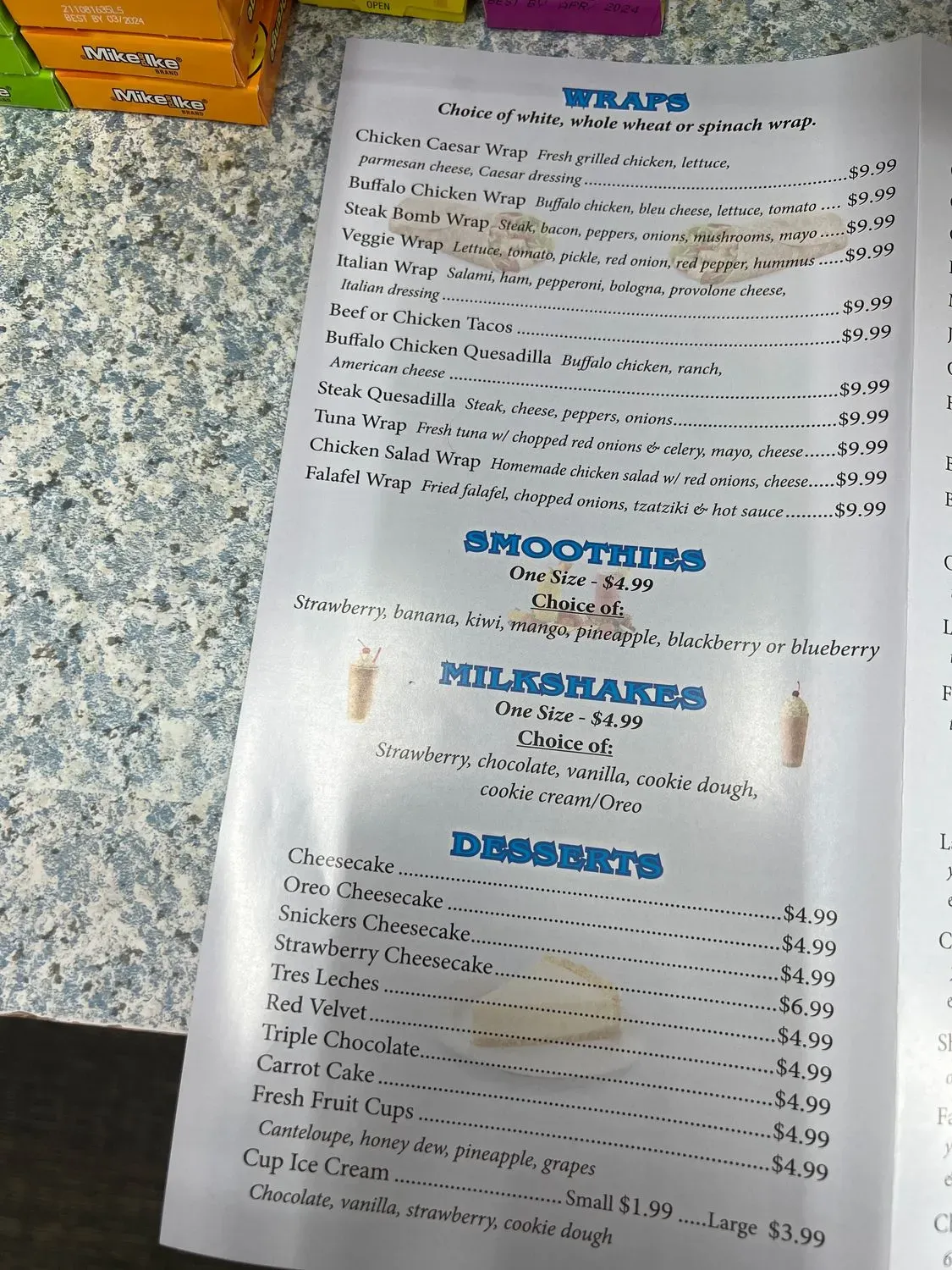 Menu 5