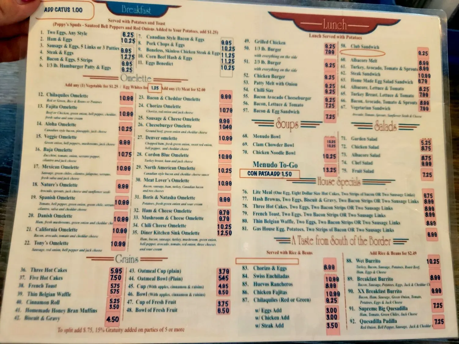 Menu 1