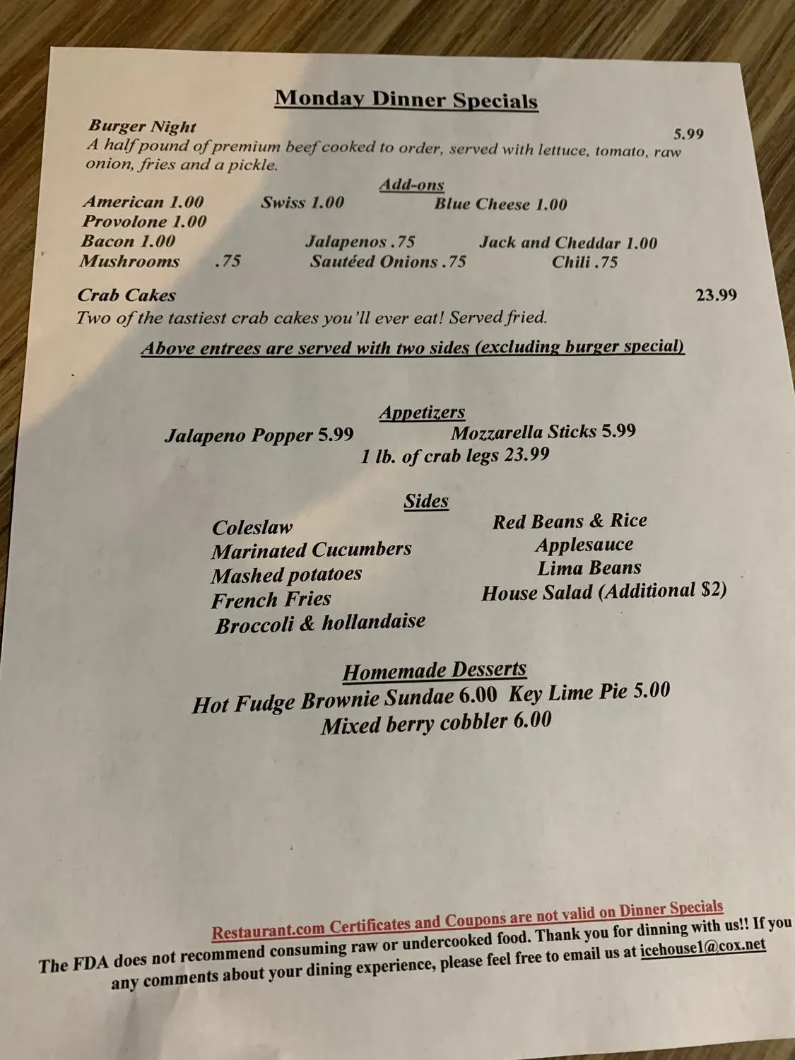 Menu 4