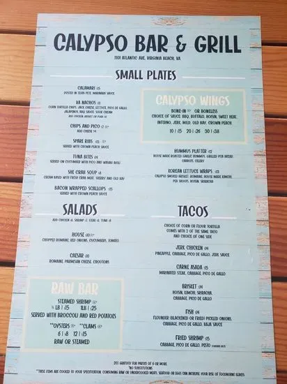 Menu 5