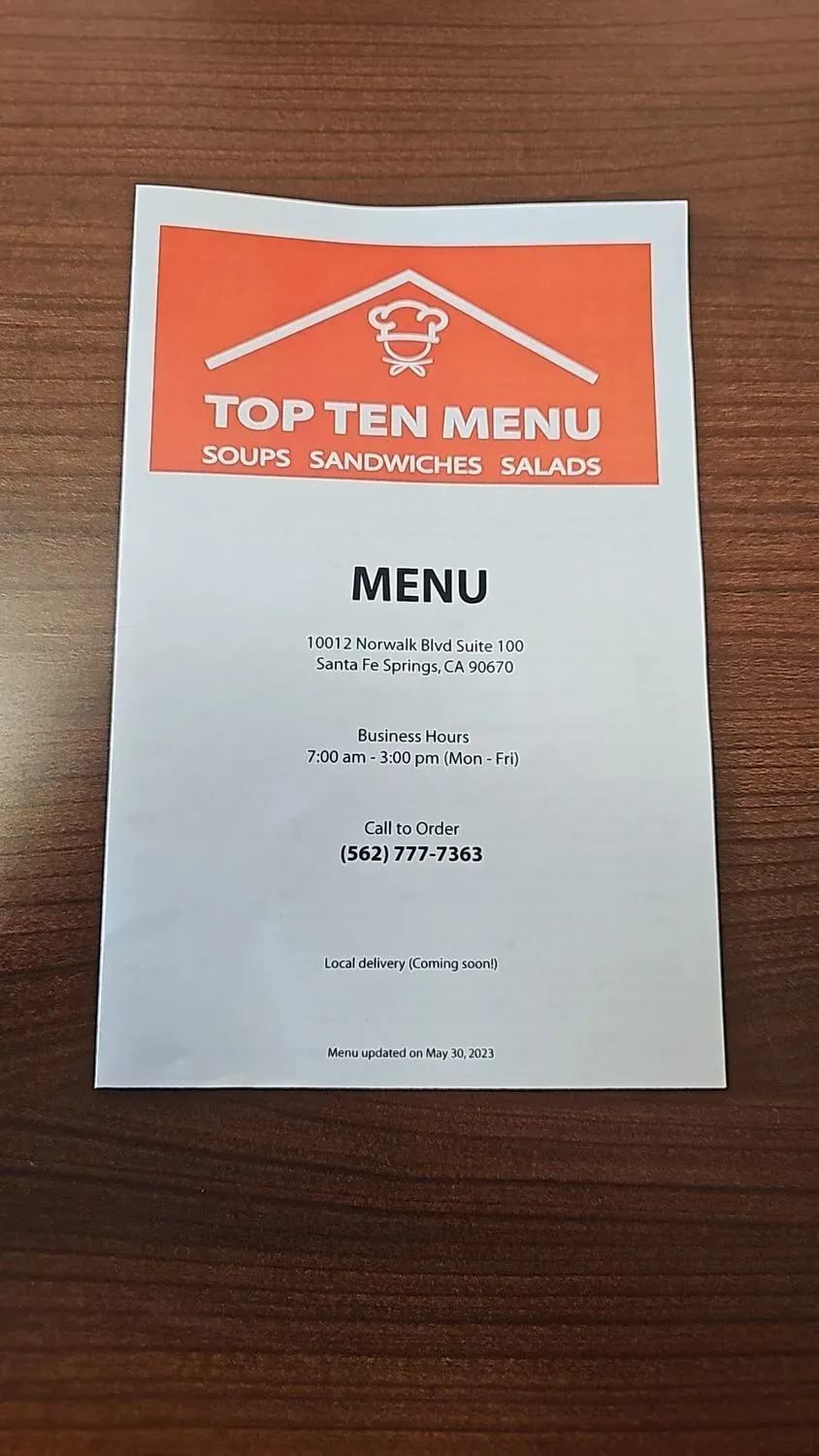 Menu 6