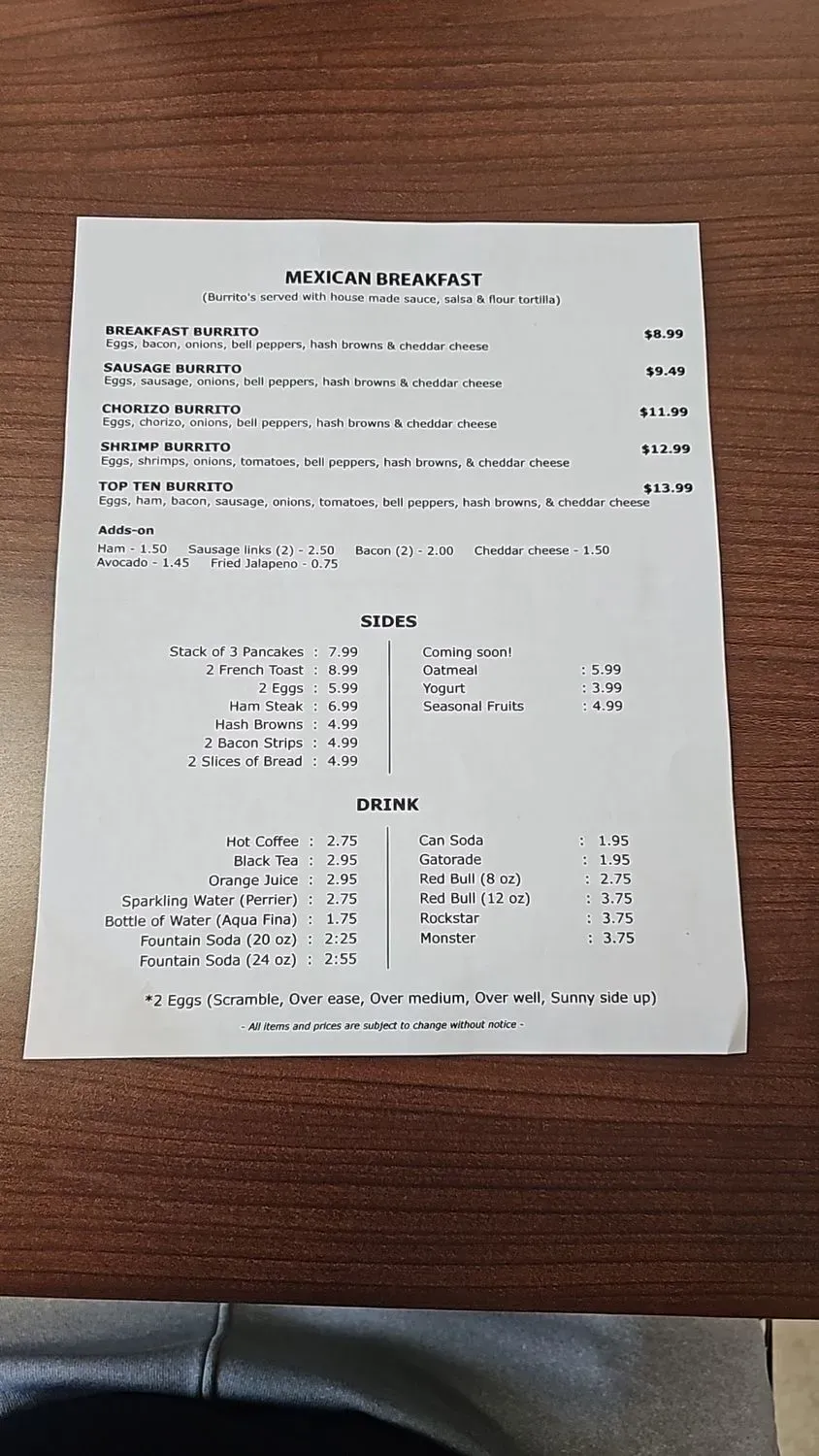 Menu 2