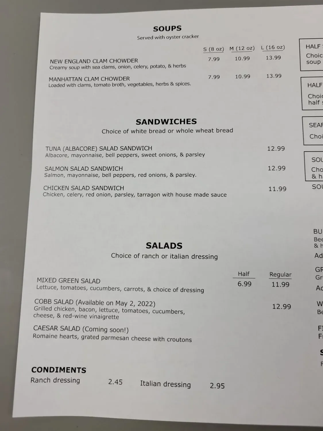 Menu 4