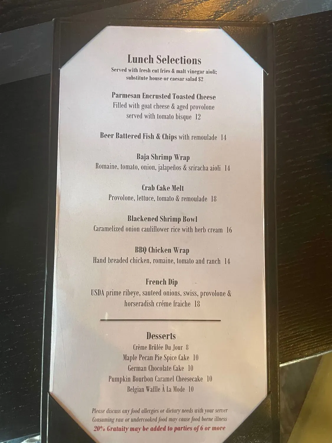 Menu 3