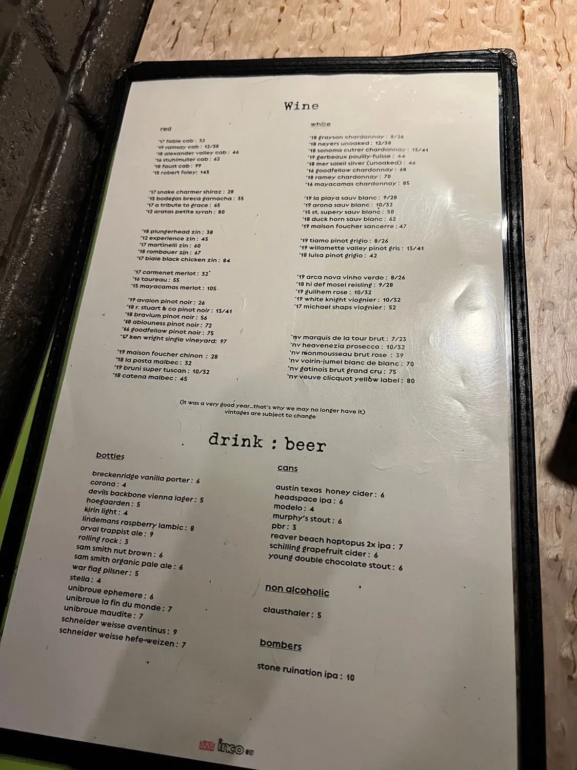 Menu 2