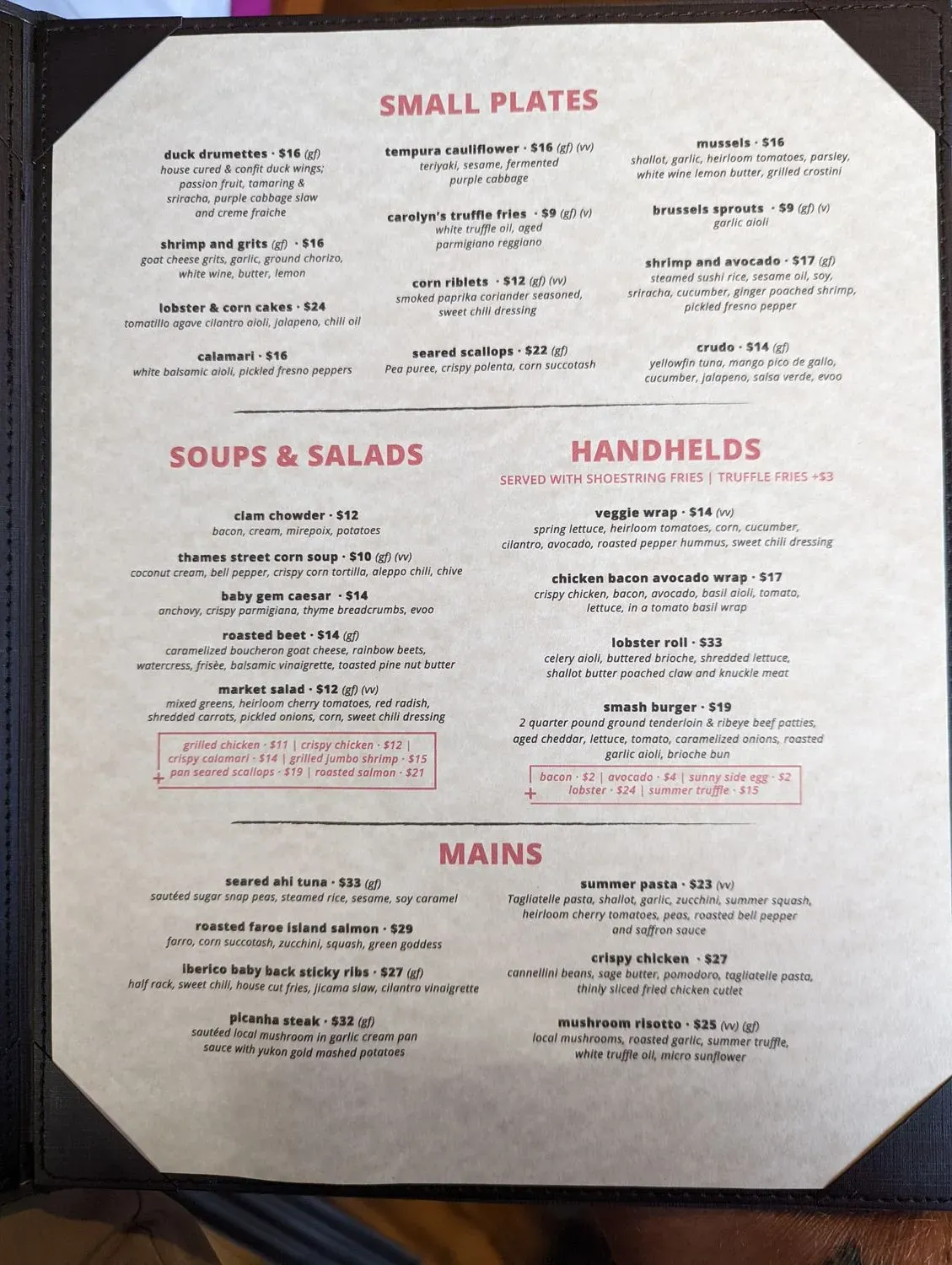 Menu 5