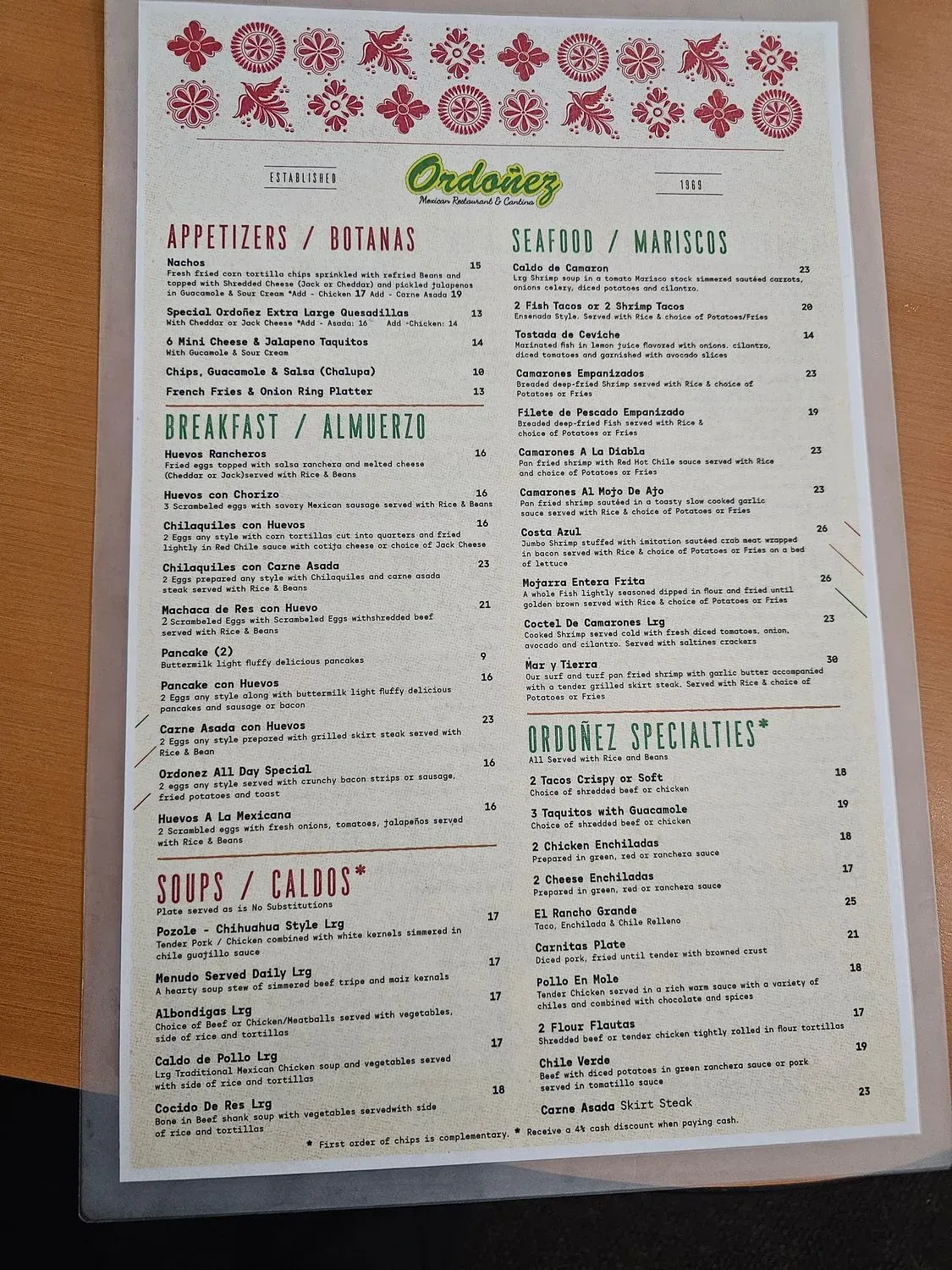 Menu 1