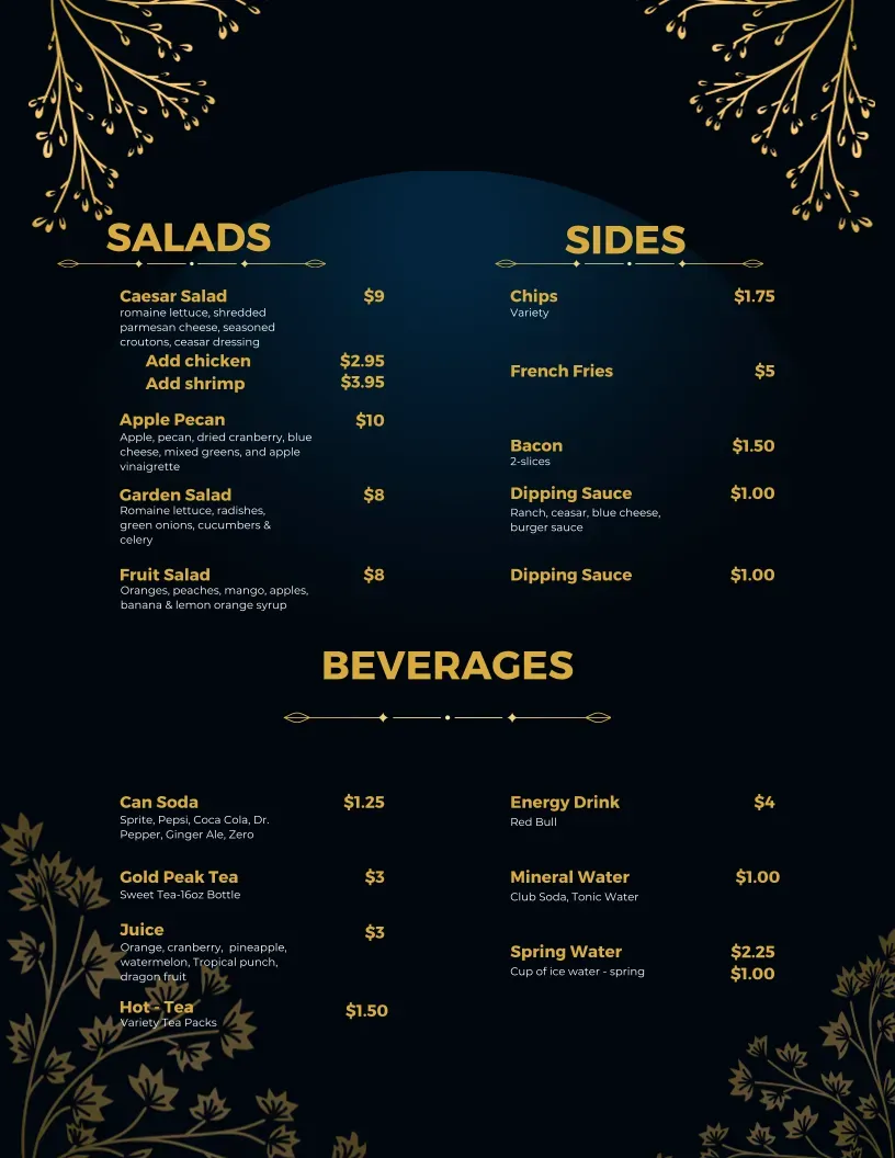 Menu 2