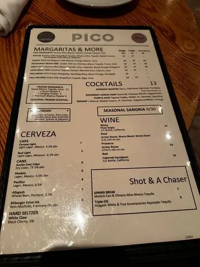 Menu 1