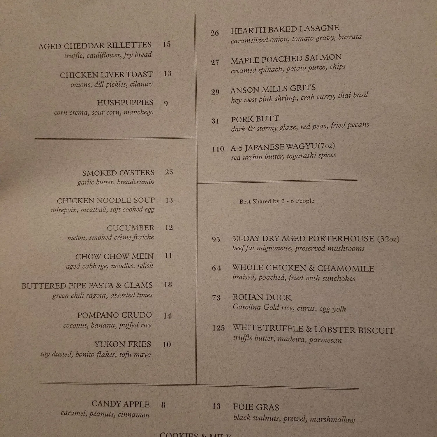 Menu 2