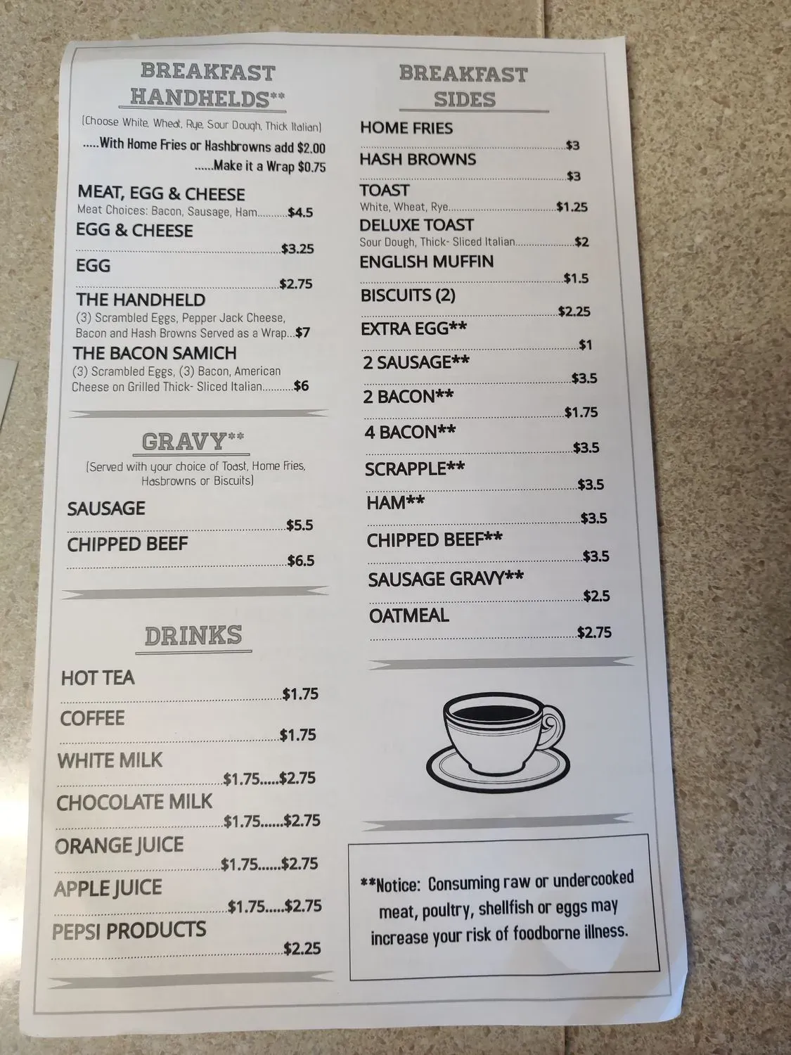 Checker's Grill Menu - Updated November 2025