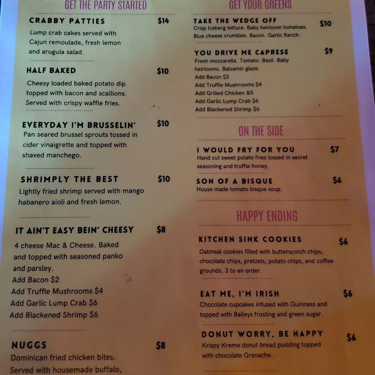 Menu 2