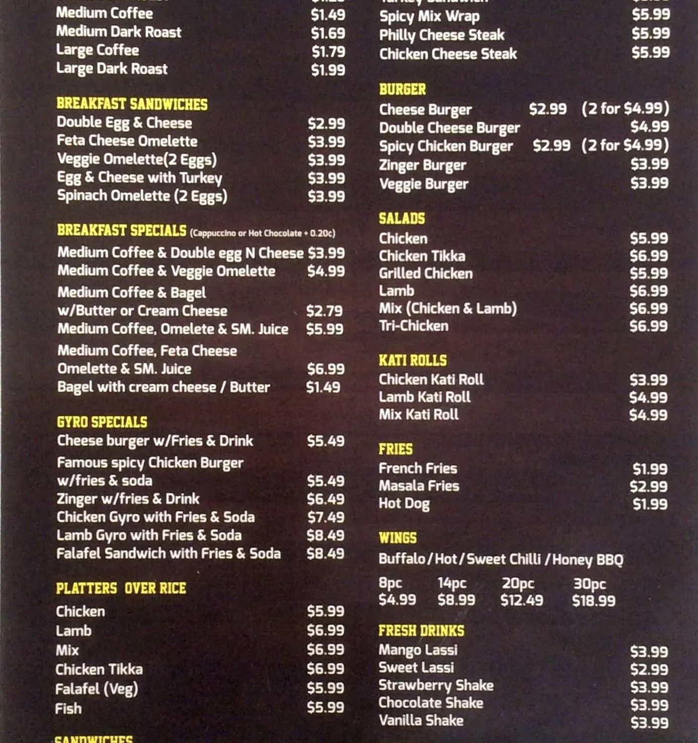 Menu 2