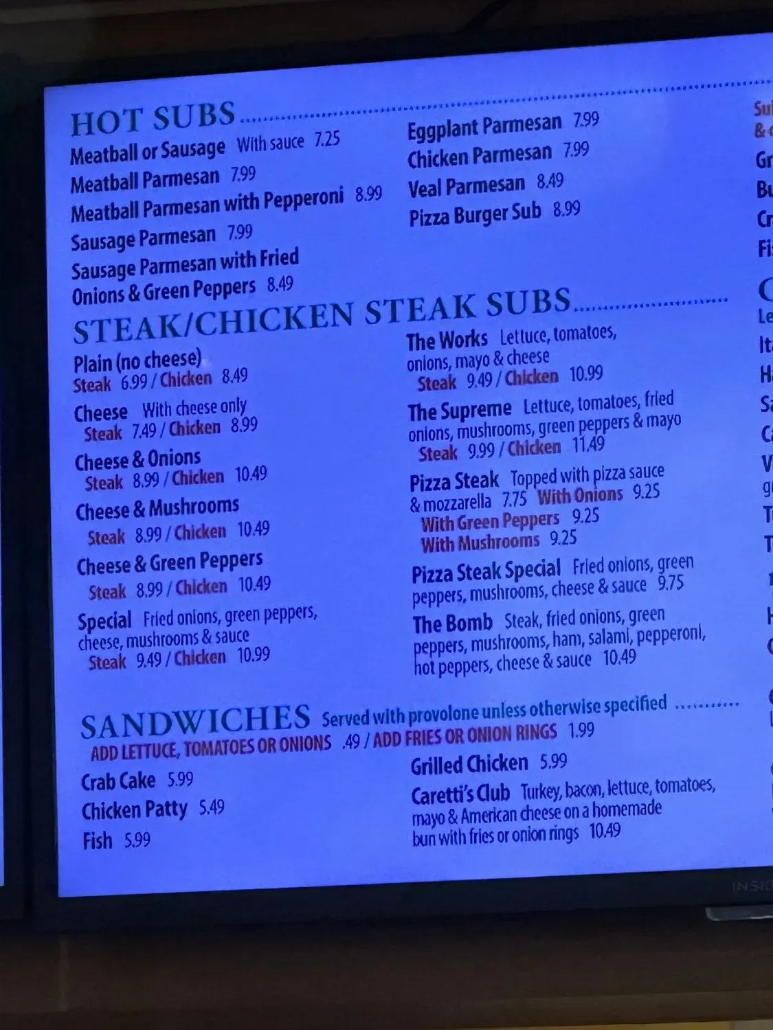 Menu 4