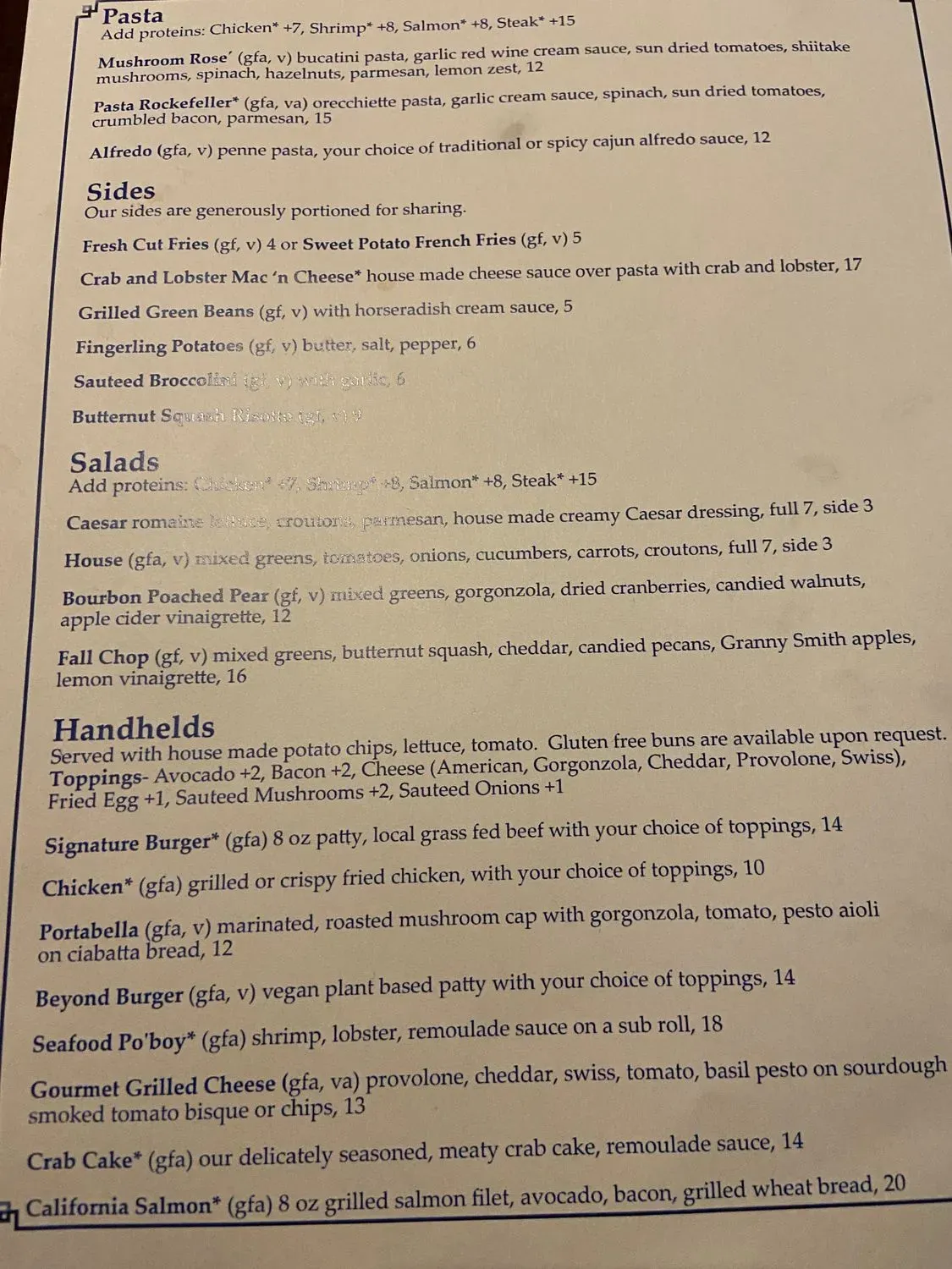 Three Twelve Kitchen and Cocktails Menu - Updated November 2025