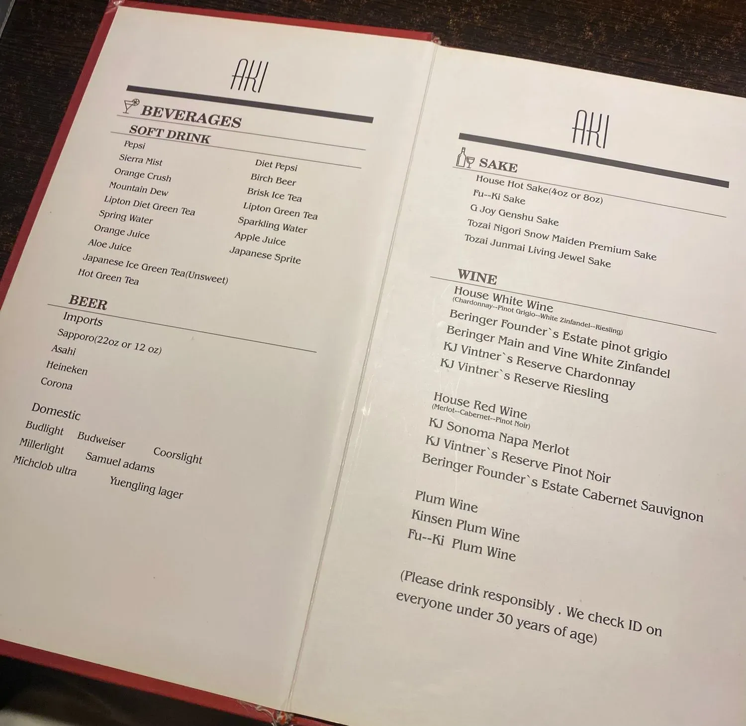 Menu 1