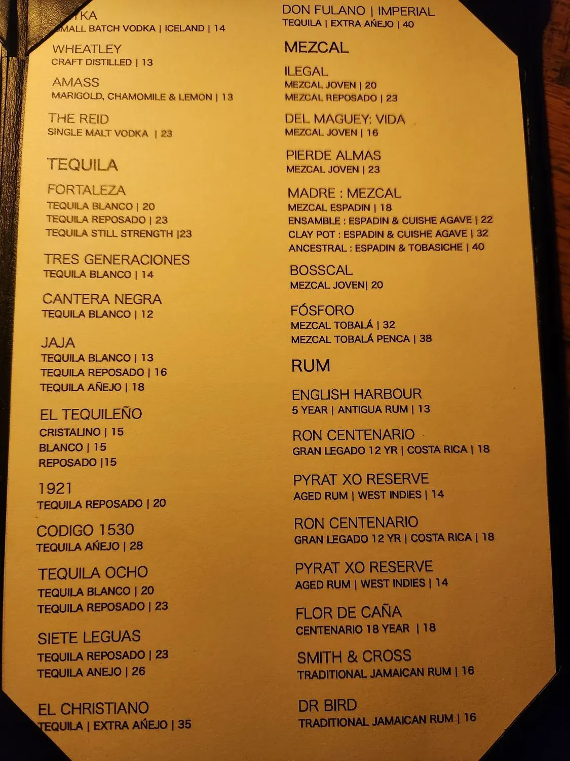 Menu 1