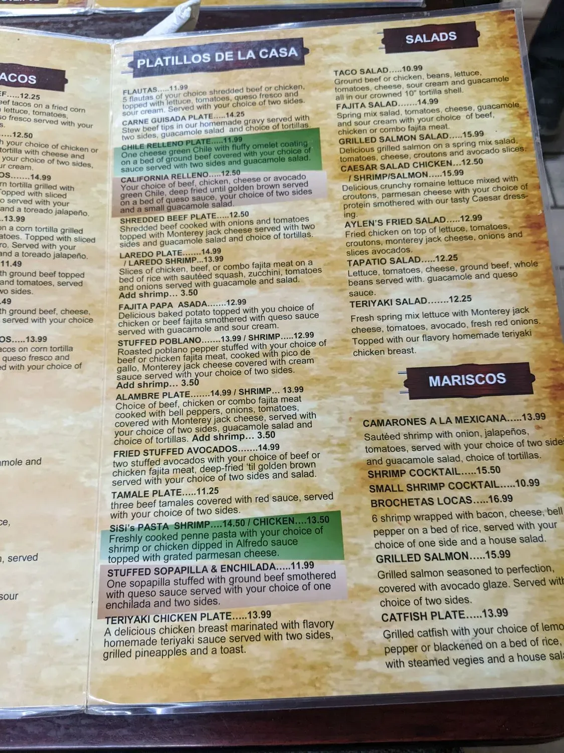 LOCO'S RESTAURANT & BAR Menu - Updated November 2025