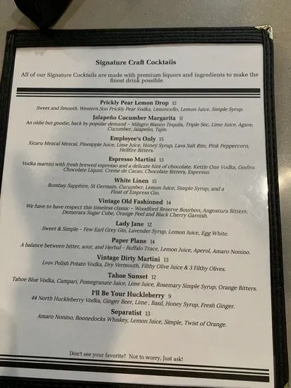 Menu 5