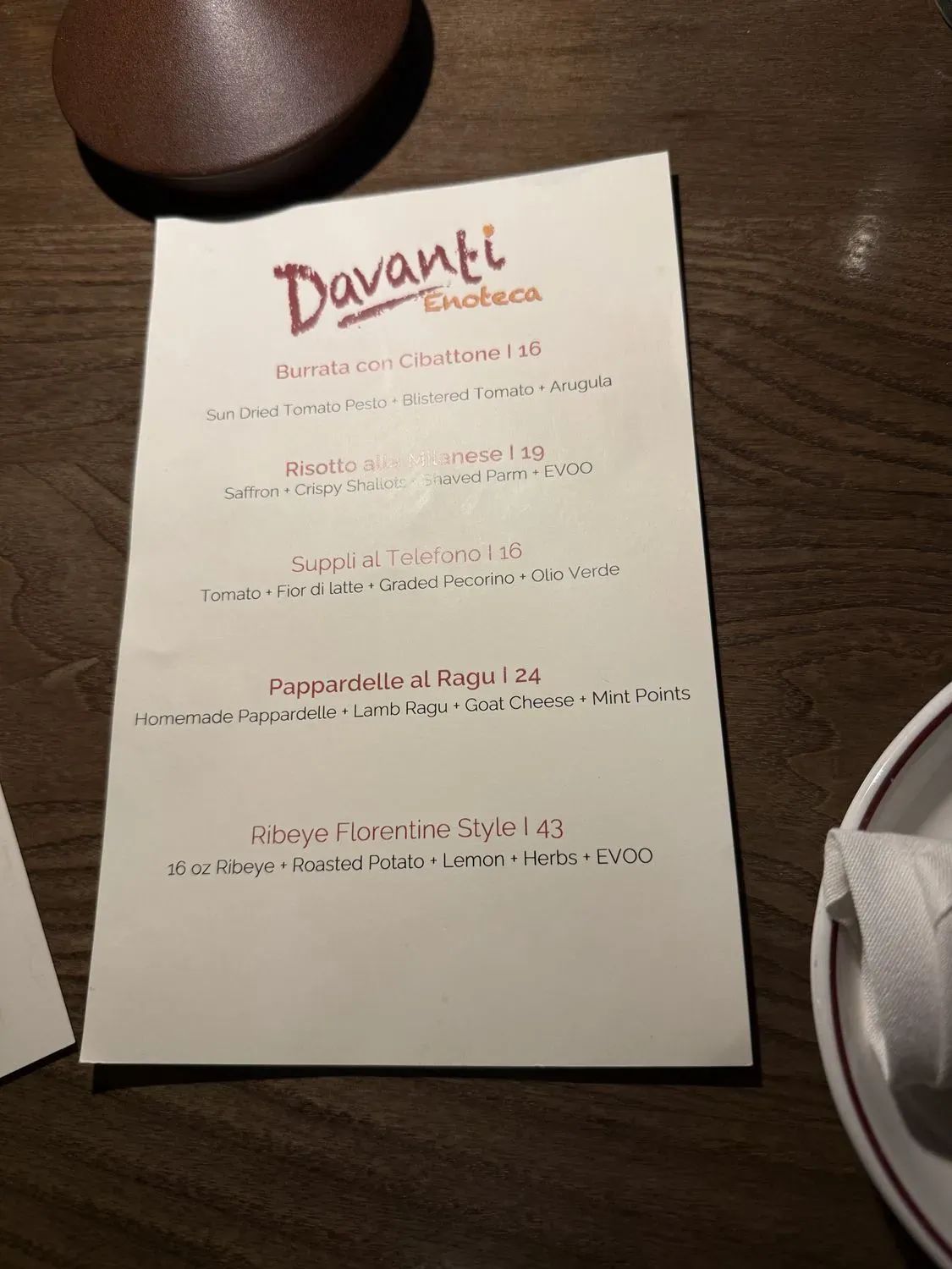 Menu 6