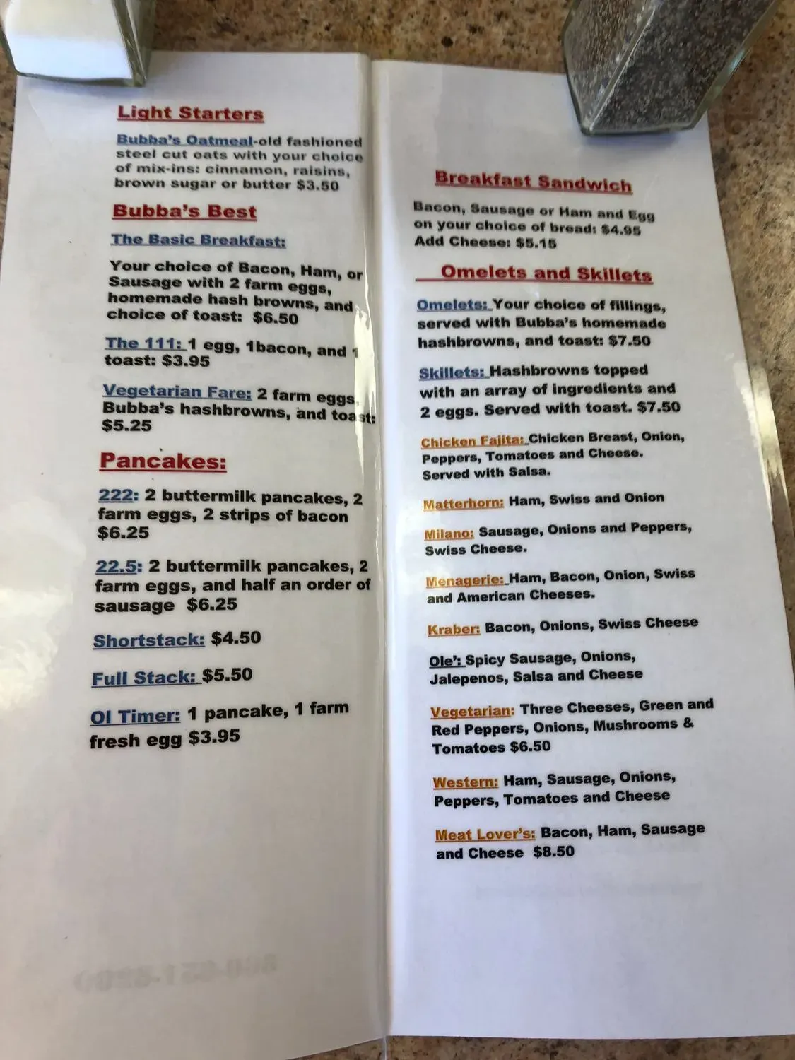 Menu 1