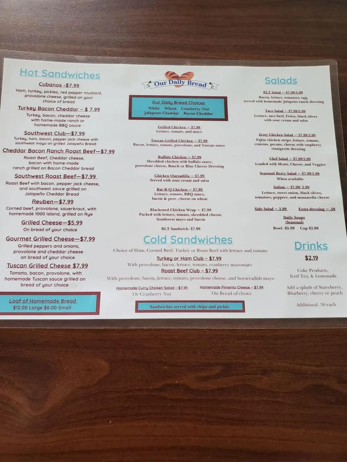 Menu 4